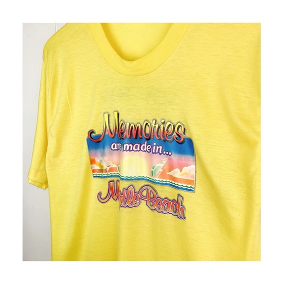 Vintage 80s Myrtle Beach Tee - Picture 3 of 5